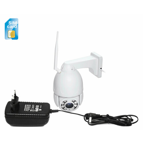 Уличная беспроводная 4G влагозащищенная IP66 IP-камера видеонаблюдения 8Mp-4К Линк-8MP NC910G 20X-8G 3G4G U56990LU ИК 20-zoom SD карта ми 2913300₽