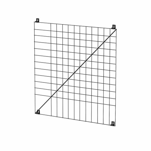 фото Доска органайзер-решетка attache диагон,70х70см яч.5х5см черный скл07-00028
