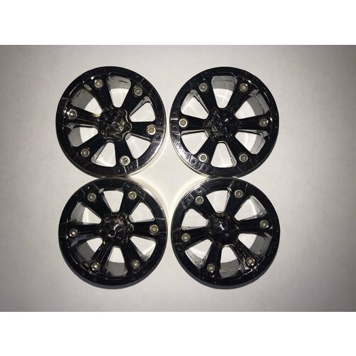 Диски (металл) RC 1:10 4 шт. размер 1,9 Beadlock для Tamiya, Axial, Himoto, Sakura, Associated, HPI, Pilotage, Traxxas, HSP 4pcs aluminium rc car wheel rim center cap m4 nut for 1 10 rc crawler traxxas trx4 axial scx10 90046 d90 tamiya mst