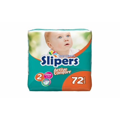 Подгузники детские Slipers №2 MINI SIZE (3-6 кг) 72 шт