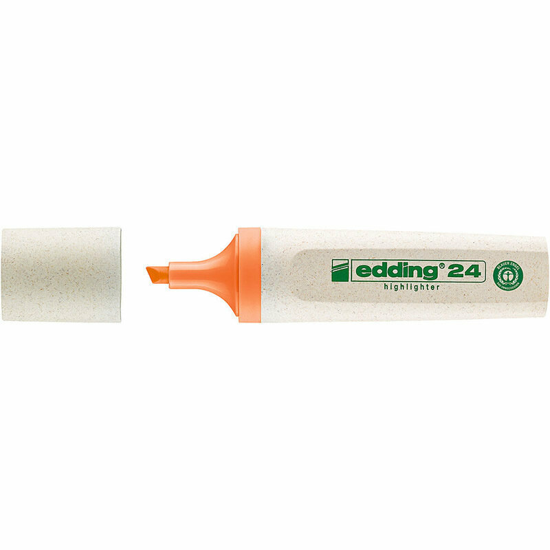 Текстовыделитель edding 24 EcoLine, скошенный наконечник, 2-5 мм Оранжевый