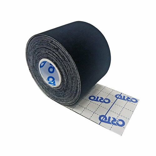 фото Кинезиотейп "классический" orto kinesio classic черный (из хлопка)
