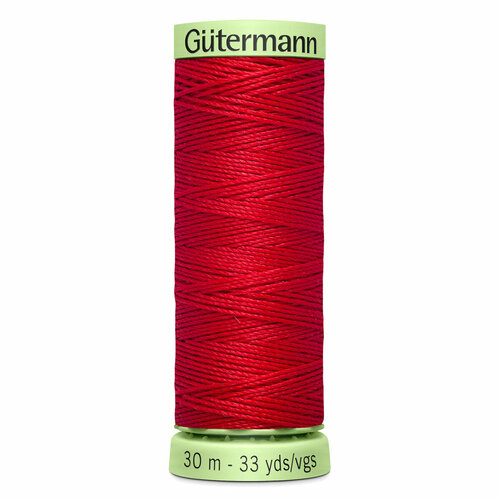 фото Нитки швейные top stitch 30/30 м для декоративной отстрочки, 100% полиэстер, gutermann 744506 (156 красный), 5 шт