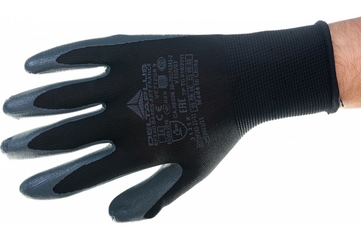 Перчатки DELTA PLUS VE712GR VE712GR09 с нитриловым покрытием р-р:9 - фото №11