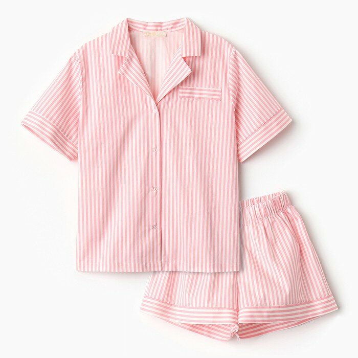 Пижама Kaftan, размер 48/50, розовый
