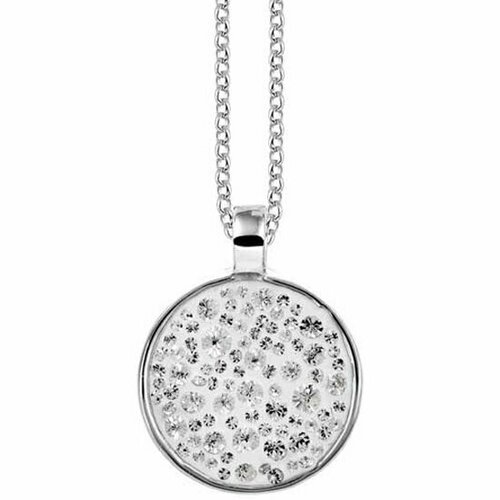 Колье Phantasya, кристаллы Swarovski, длина 45 см, серебряный, белый колье циркон кристаллы swarovski фианит