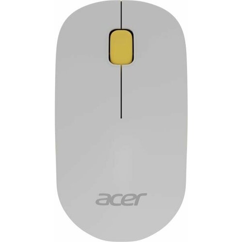 Мышь Acer OMR200 желтый оптическая (1200dpi) беспроводная USB для ноутбука (2but) мышь oklick 475mw черный синий оптическая 1200dpi беспроводная usb 2but