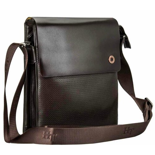 фото Сумка планшет сумка на плечо 2987 повседневная, натуральная кожа, внутренний карман, регулируемый ремень, ручная работа, коричневый hht