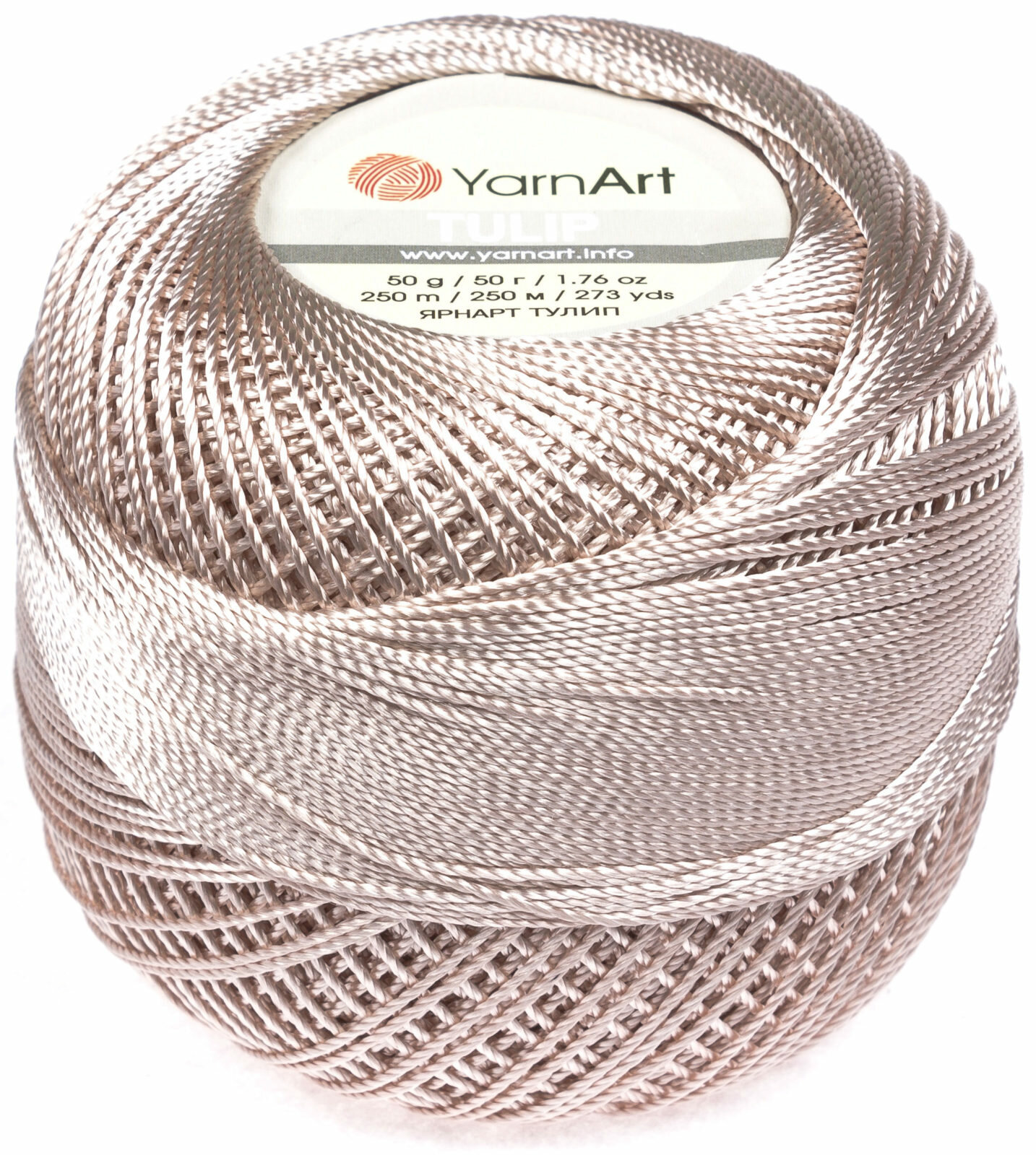 Пряжа Yarnart Tulip светлое какао (404), 100%микрофибра, 250м, 50г, 3шт