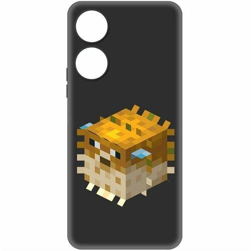 Чехол-накладка Krutoff Soft Case Minecraft-Иглобрюх для Honor X5 Plus черный чехол накладка krutoff soft case пряник для honor x5 plus черный