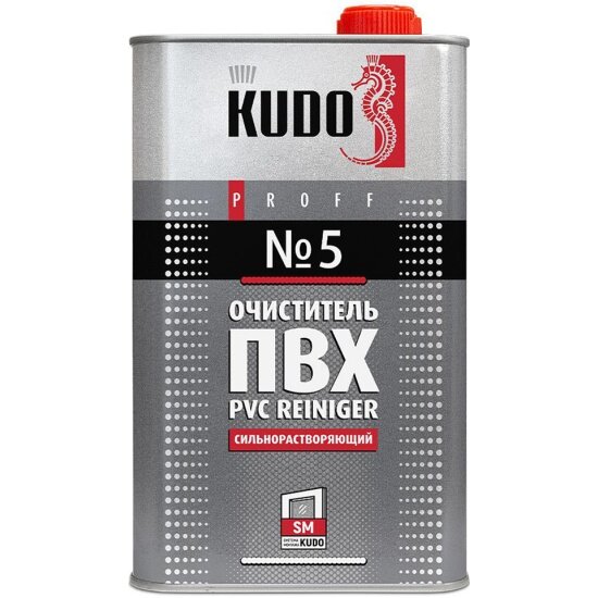 Очиститель ПВХ №5 Kudo , сильнорастворяющий, 1000 мл
