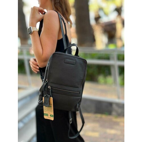 фото Рюкзак digals женский, фактура гладкая, черный