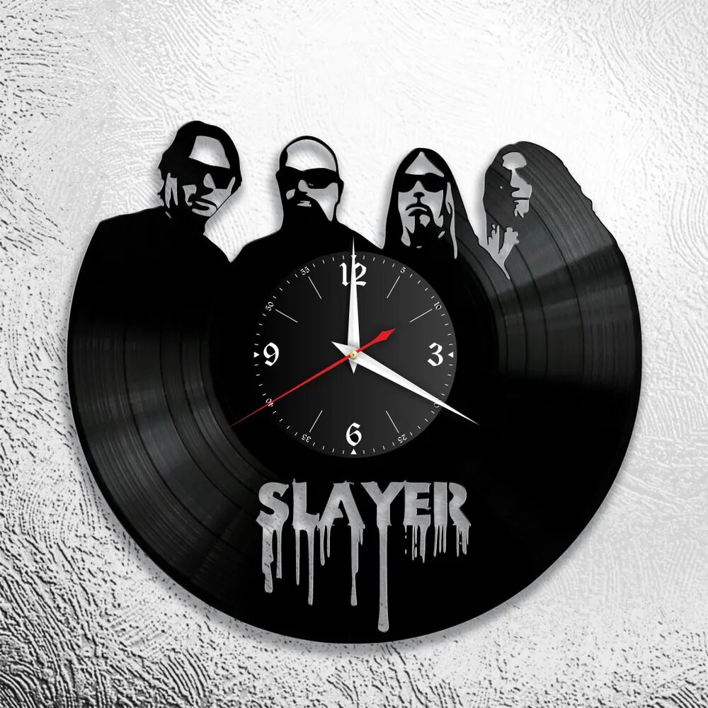 Настенные часы с группой Slayer, Слэйер, Tomas Araya