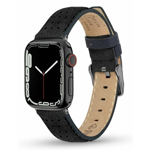 фото Ремешок timberland 22 мм для apple watch кожаный, черный tdoul0000604