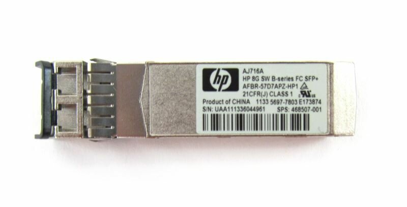 Трансивер HP AJ716A SFP+ 85Gbps MMF Short Wave 850nm 500m Pluggable miniGBIC FC8x