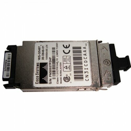 Трансивер Cisco WS-G5487 GBIC 1000Base-ZX 1550nm 100км SM