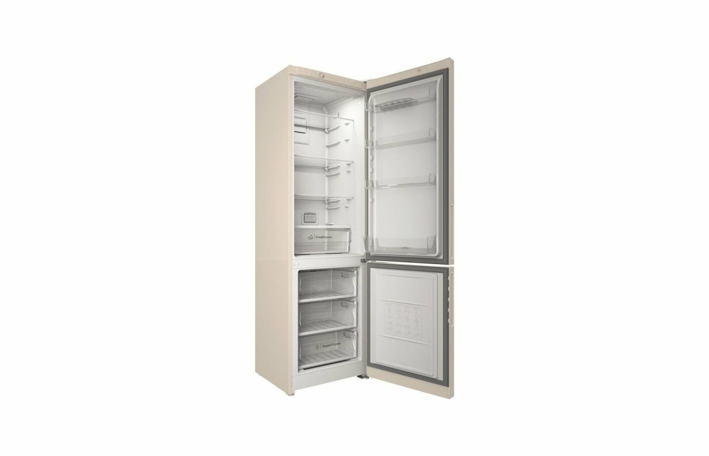 Холодильник INDESIT ITR 4200 E, двухкамерный, бежевый - фото №6