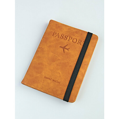 фото Обложка для паспорта documen1smax, экокожа, отделение для карт, коричневый ryzenbaks
