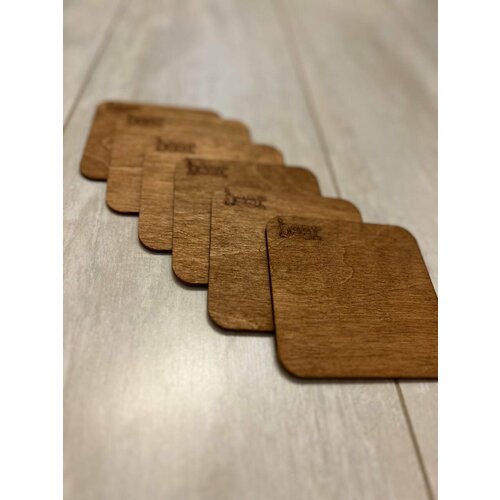 Набор костеров\ набор бирдикелей\ набор подстаканников 6 шт.