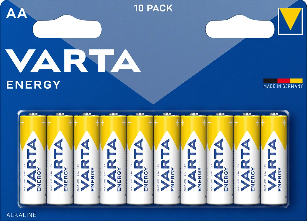 Батарейки Varta ENERGY LR6 AA BL10 Alkaline 1.5V (4106) (10/200/36000)