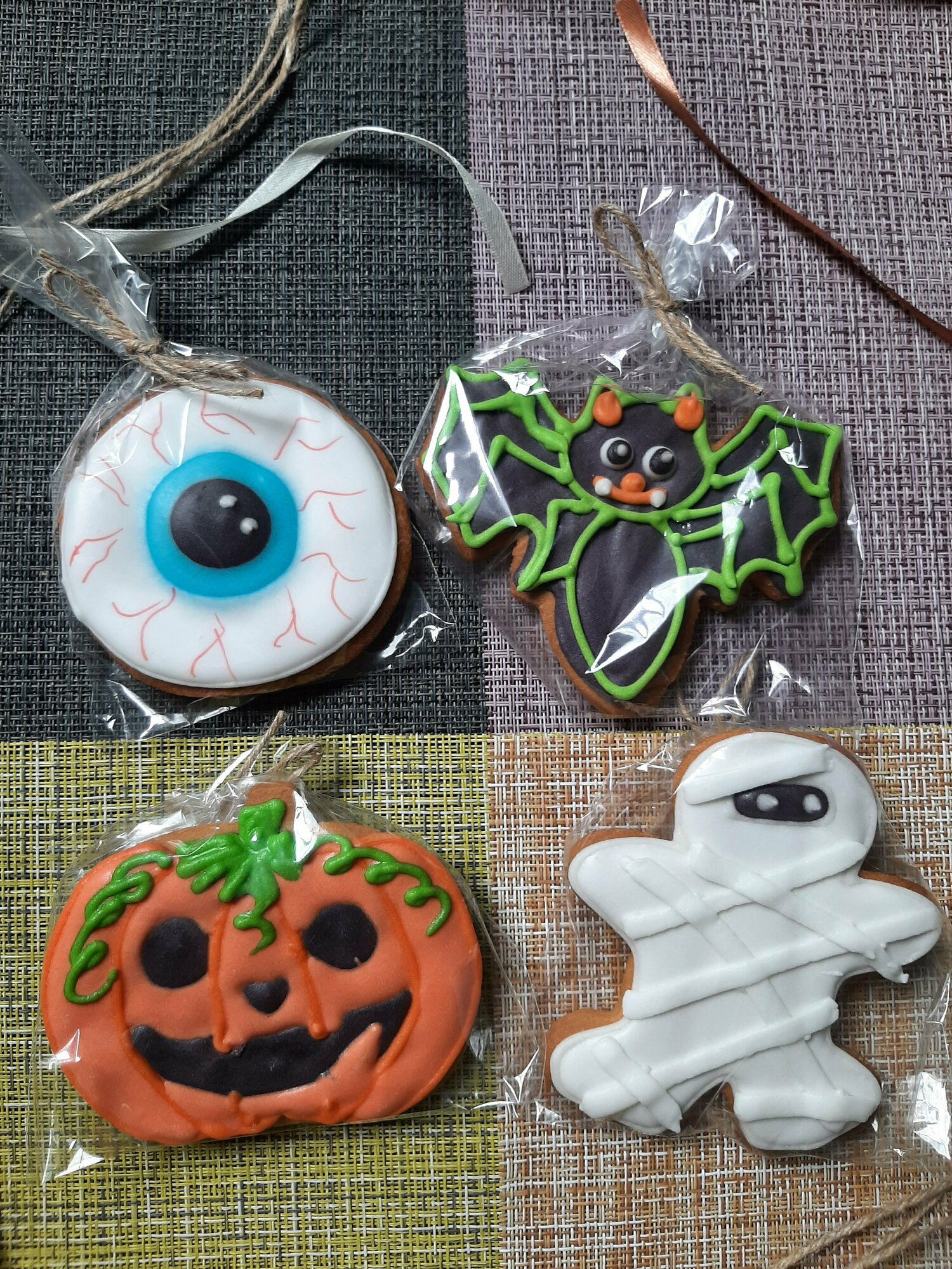 Пекарики Хэллоуин Halloween 4 шт печенье / пряники / сладости