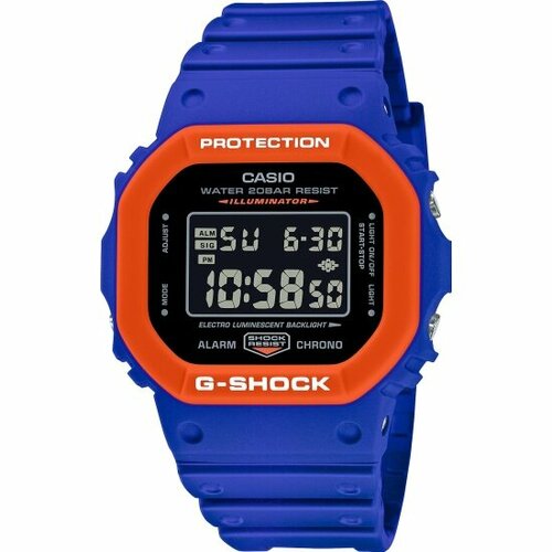 Наручные часы CASIO G-Shock DW-5610SC-2, красный, синий наручные часы casio dw 5600gc 7d