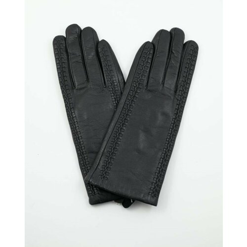 Перчатки Kasablanka, размер 6.5, черный