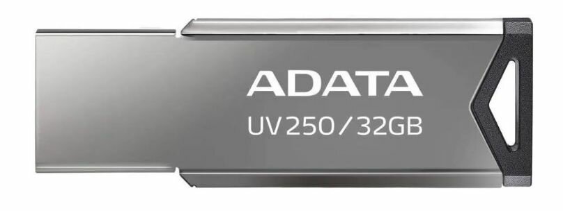 Флеш-накопитель USB 16GB A-Data UV250 металл/чёрный