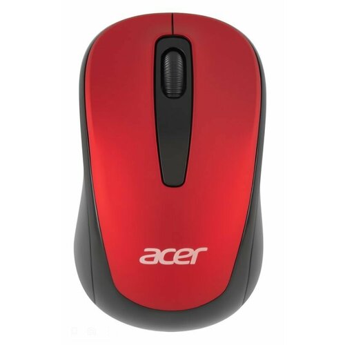 Компьютерная мышь Acer модель OMR136 красная датчик оптический светодиодный подключение беспроводное USB для ноутбука 1639694 82700₽