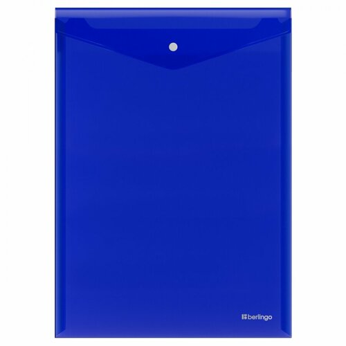 Папка-конверт на кнопке Berlingo No Secret (А4, 200мкм) вертикальная, синяя (EFb_04002), 12шт.