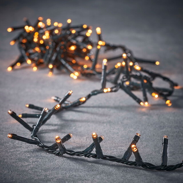 фото Edelman Светодиодная гирлянда Luca Snake 14 м, 700 экстра теплых LED ламп, зеленый ПВХ, контроллер, таймер, IP44 1070836