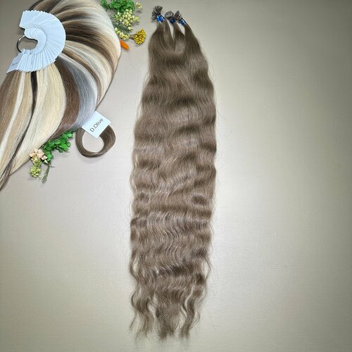 Волосы кудри славянские Belli Capelli на классической капсуле 60-65см оттенок №D. OLIVE