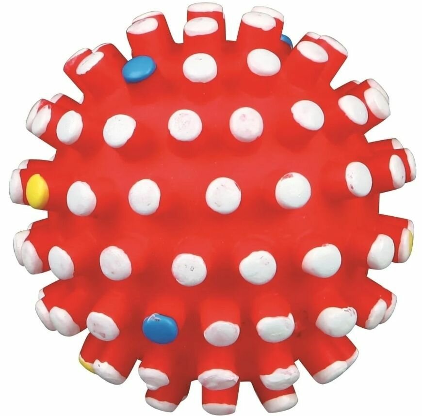 Nobby Игрушка для собак Мяч с кнопками, 10 см, винил