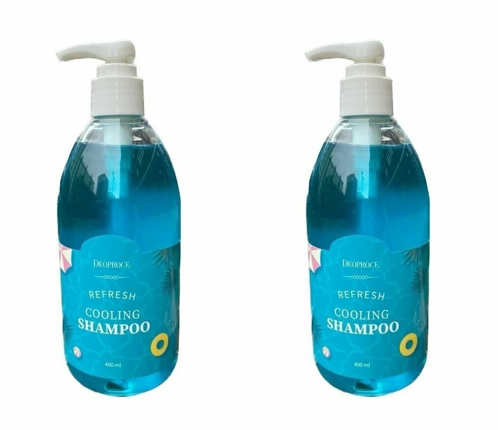 Deoproce Шампунь для волос охлаждающий Refresh Cooling Shampoo, 400 мл, 2 шт