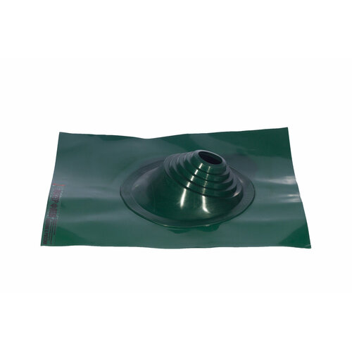 Манжета кровельная угловая для дымохода "Мастер Флеш" PRO № 1 (75-200) силикон зеленая окрашенная (6005)