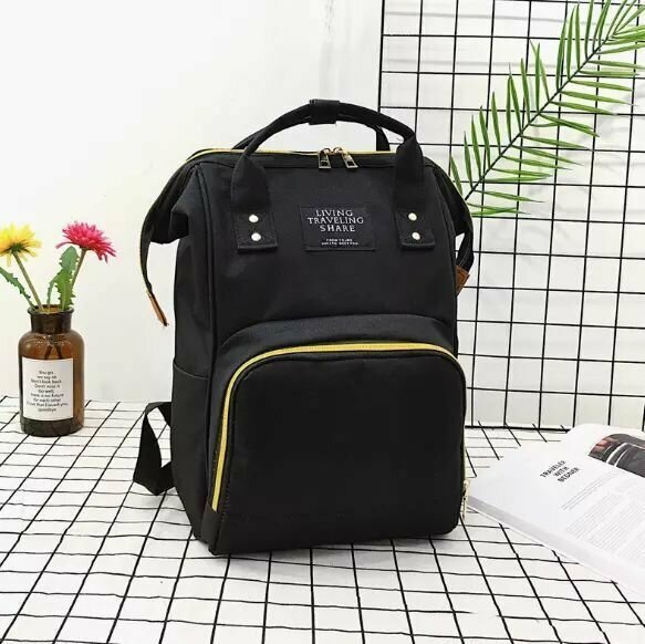 фото Сумка-рюкзак многофункциональная Living Traveling Share черный/женский/мужской/для школы и для колледжа/повседневный для мам/для путешествий и поездок