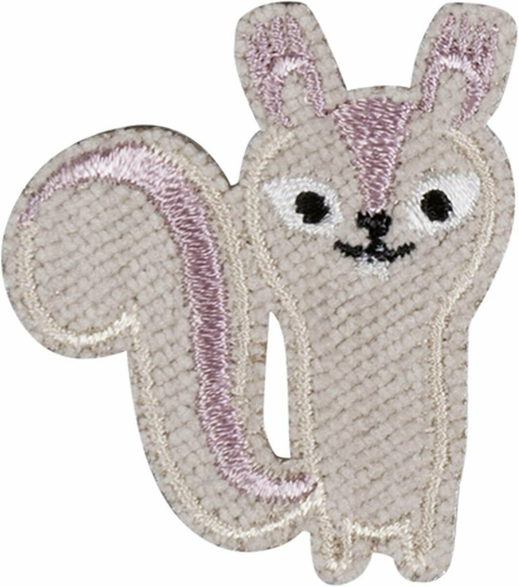 Термонаклейка HKM Textil - Белка, розовая, 3.5 х 4 см, 1 шт