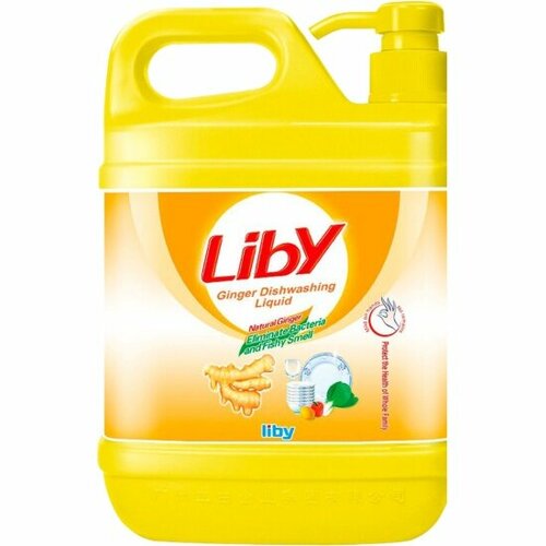 Средство для мытья посуды LIBY Чистая посуда Имбирь, 2 л