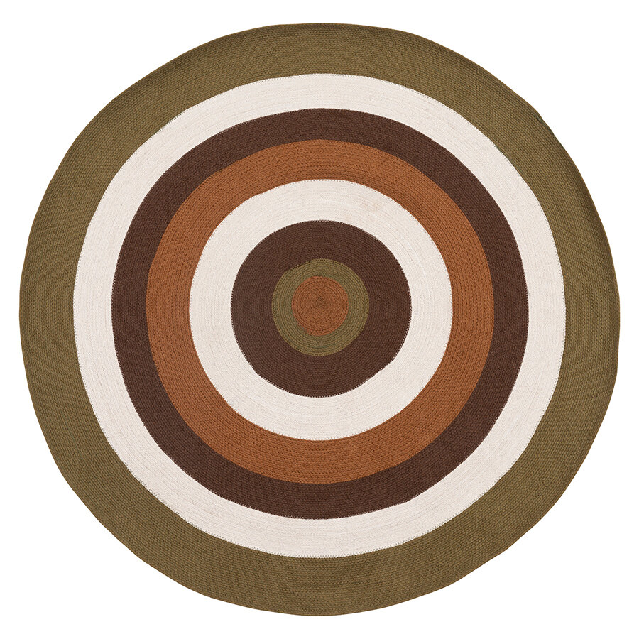 Ковер Tkano Ethnic Target 150см, хлопок, коричневый (TK22-DR0032)