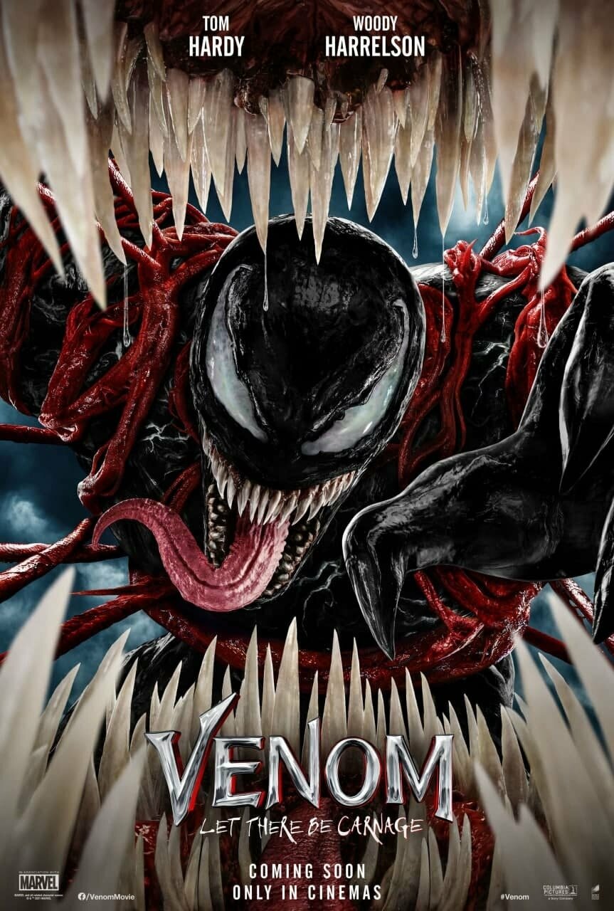 Плакат, постер на бумаге Веном 2 (Venom: Let There Be Carnage, 2021г). Размер 30 х 42 см