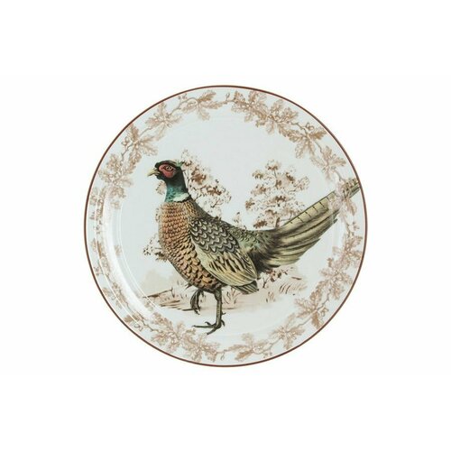 Тарелка обеденная Охота Диаметр: 27,5 см Imari белый, коричневый