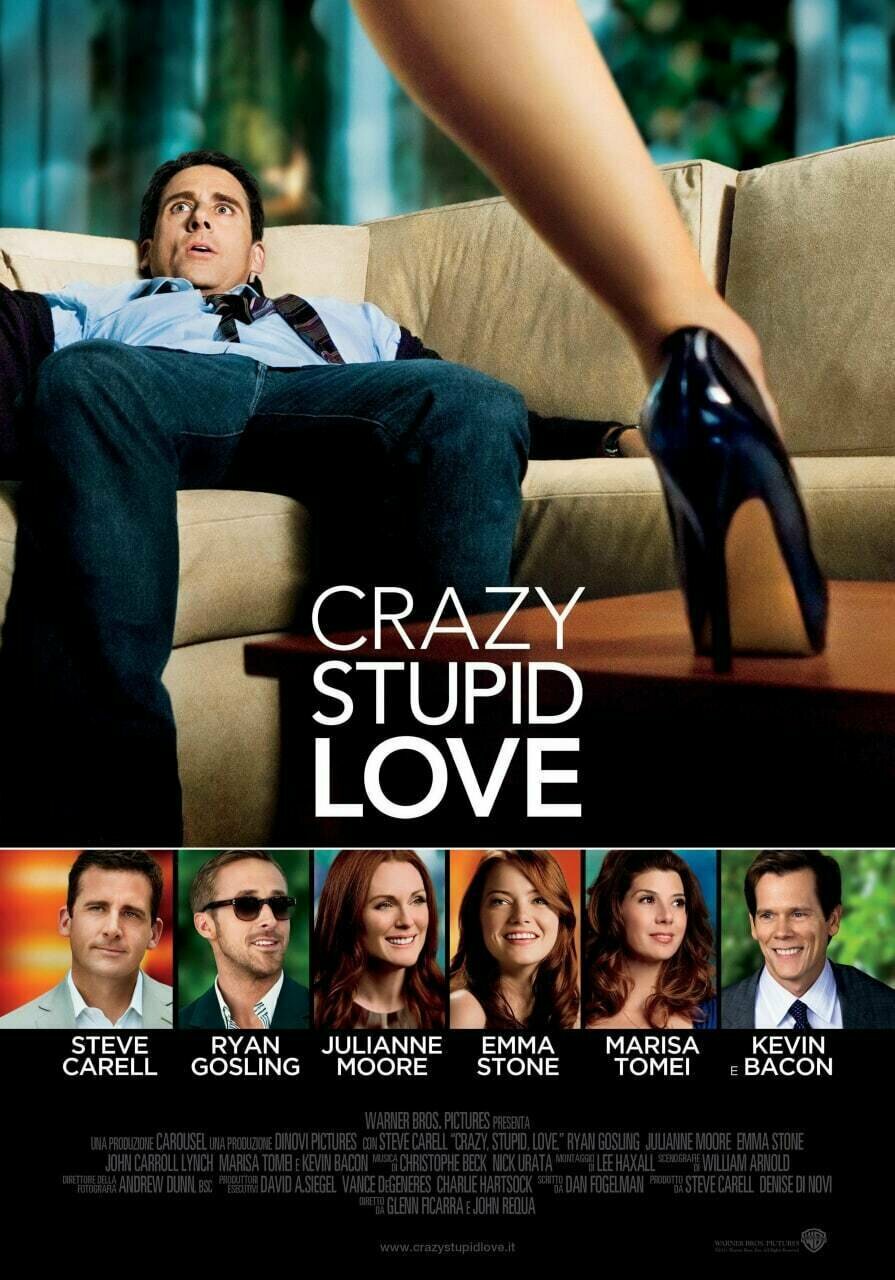 Плакат постер на холсте Эта дурацкая любовь (Crazy Stupid Love 2011г). Размер 21 х 30 см