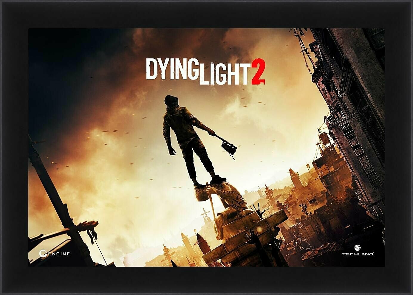 Плакат, постер на бумаге Dying Light 2: Stay Human. Размер 42 х 60 см