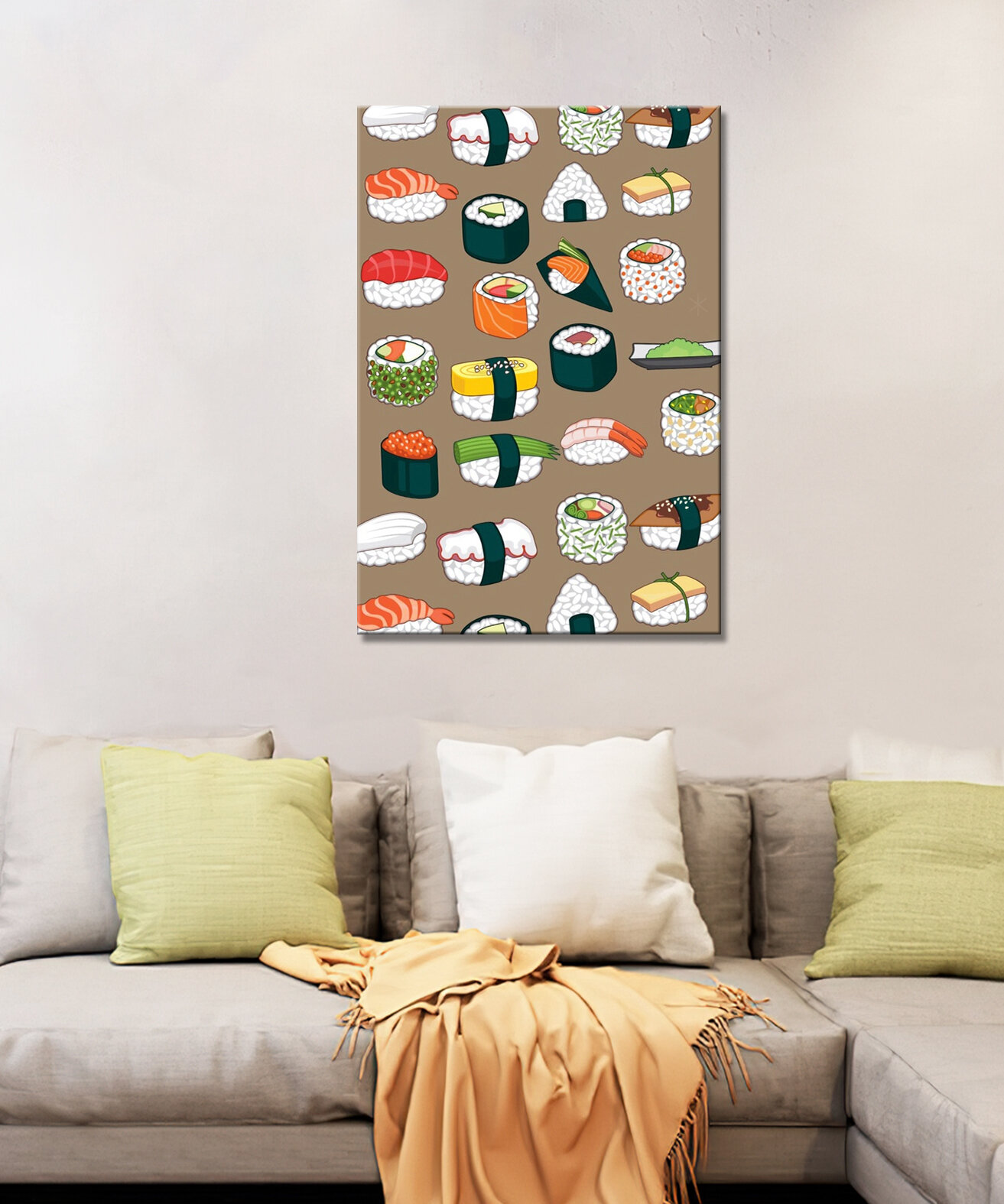 Картина/Картина на холсте для интерьера/Картина на стену/Картина для кухни/ - Суши и роллы рисунок 40х60