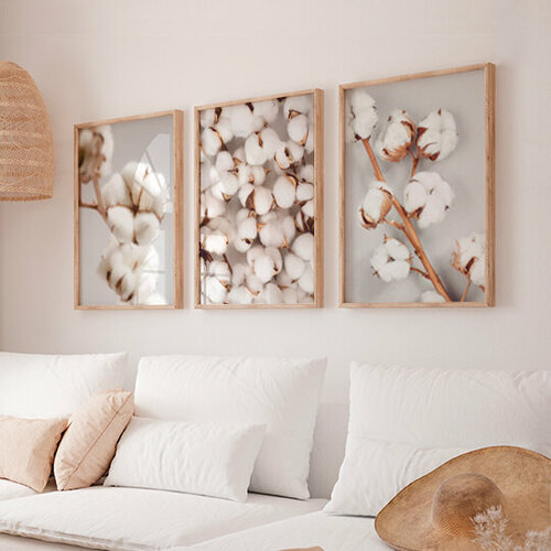 Постеры для интерьера Cotton набор 3 шт 1119₽
