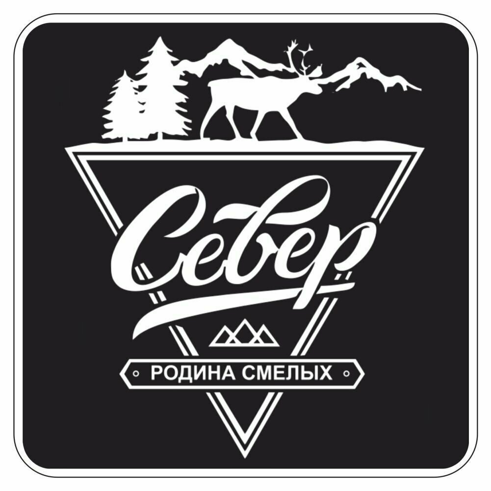 Наклейка  Север  Родина смелых   250х250х1  Арт рэйсинг