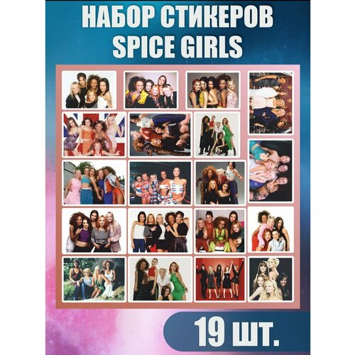 Наклейки стикеры на телефон Группа Spice girls Спайс Герлз