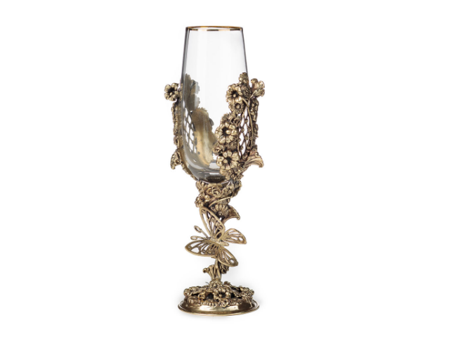 Бокал для шампанского Цветочная фантазия