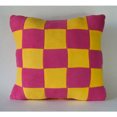 Подушка декоративная Magic Bear Toys квадратная цвет желтый-розовый 40 см 1105₽