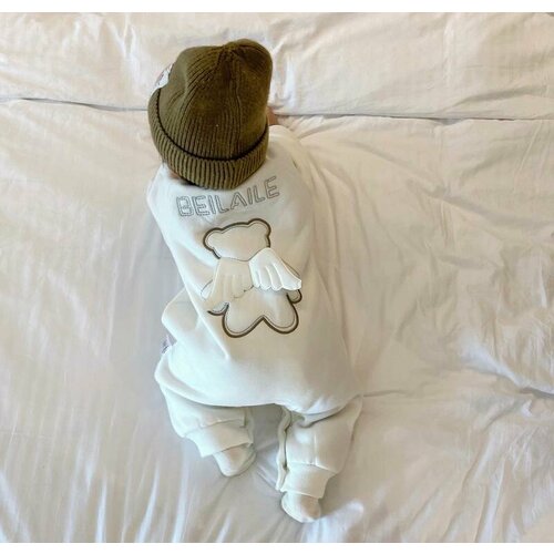 фото Комбинезон , открытая стопа, размер 26, белый n&a baby clothes